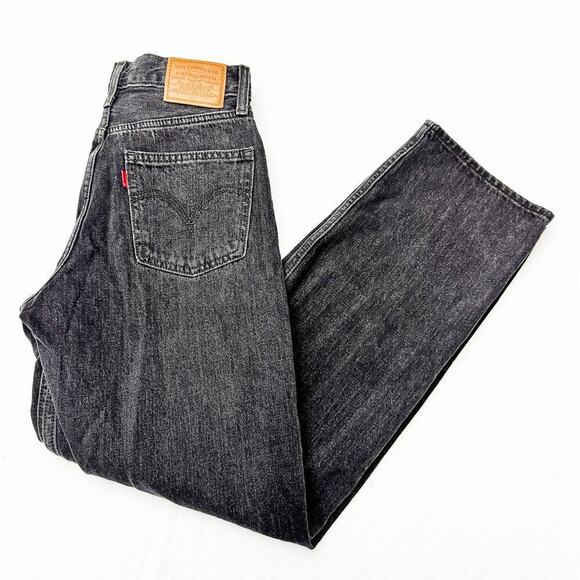 Levi's Dad Jean Charcoal Loose Fit Charcoal Black Denim Pants Size 25 - Picture 9 of 9